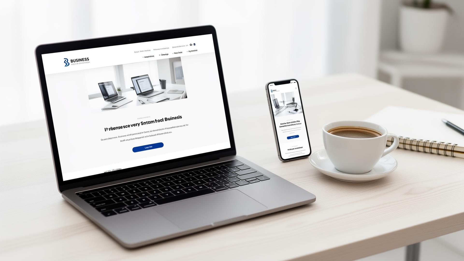 Helles, modernes Schweizer Café-Interieur – beispielhafte Atmosphäre für eine professionelle lokale Website